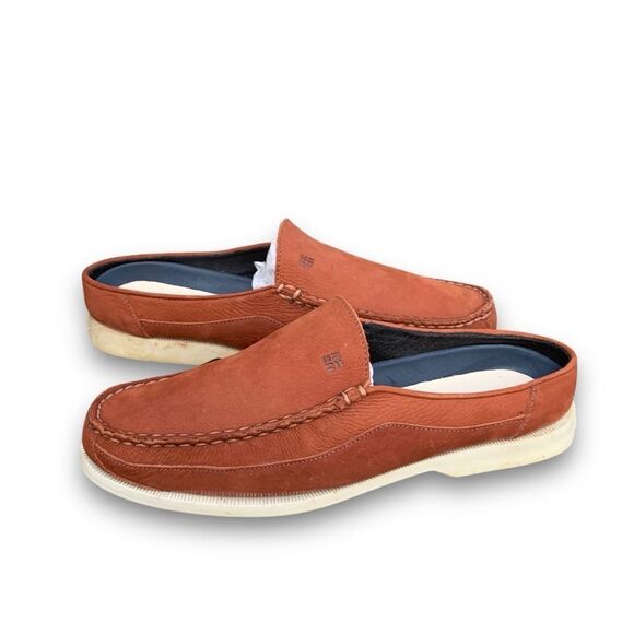 Columbia Bayview Clog Rust Brown Leather Slip on Mules Outdoor Slippers size 9 - Picture 6 of 13